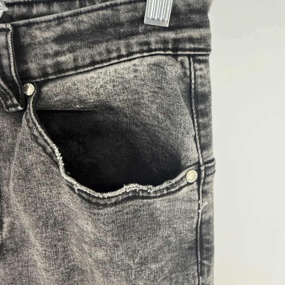 Kollar 203 Rockstars Old School Grey Acid Wash Skinny Jeans Mens 32 Distressed